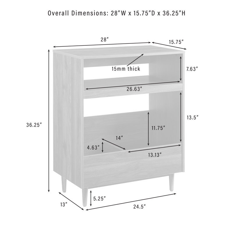 AllModern Crosley Arcata Record Player Stand & Reviews | Wayfair